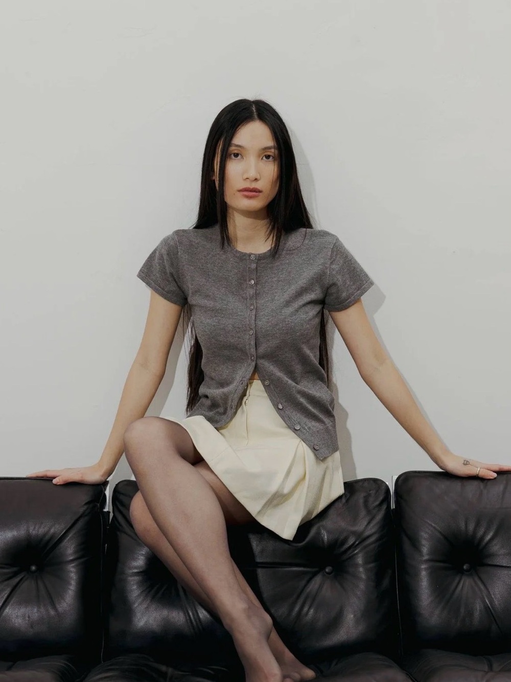 Mod Ref The Pauline Top Heather Grey